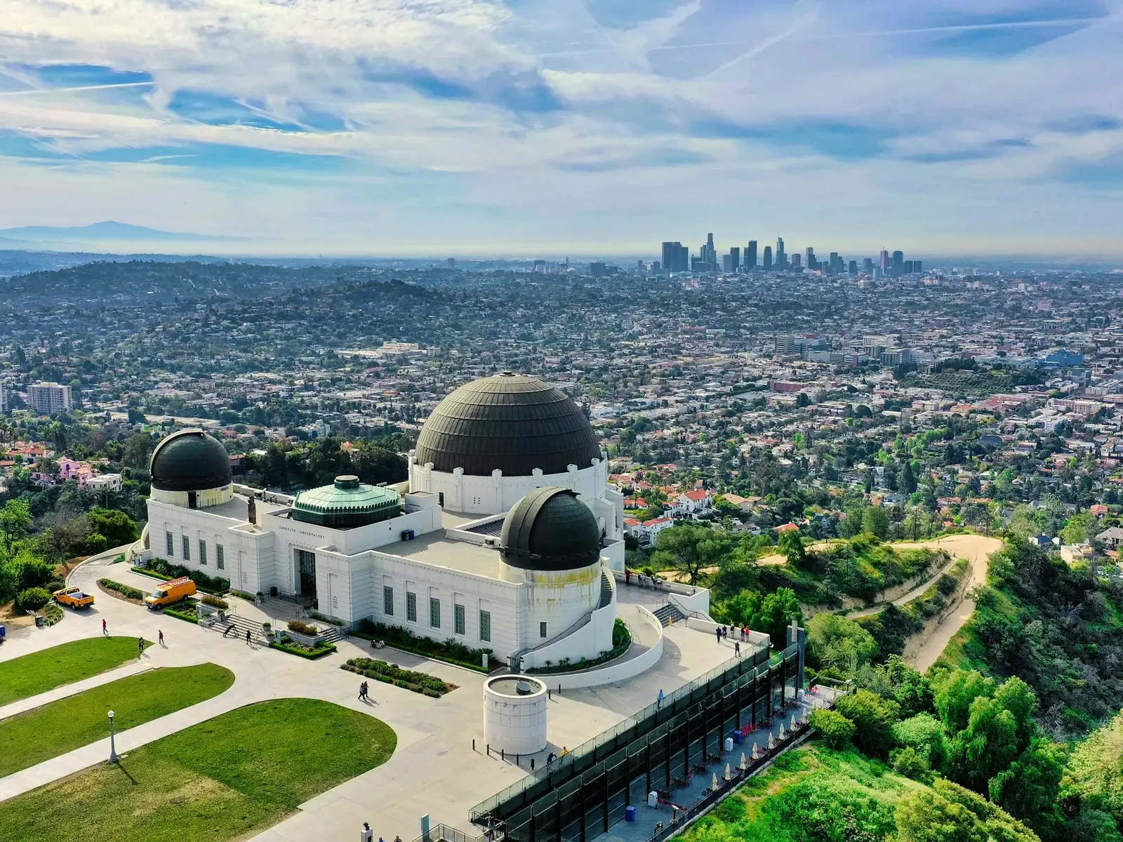 Griffith Observatory overlooking the Los Angeles skyline
